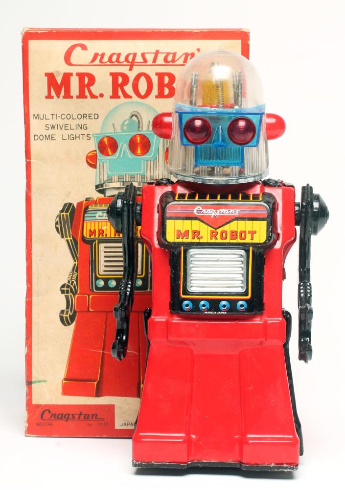 A Cragstan's Mr Robot (Japan) tinplate and plastic construction Image