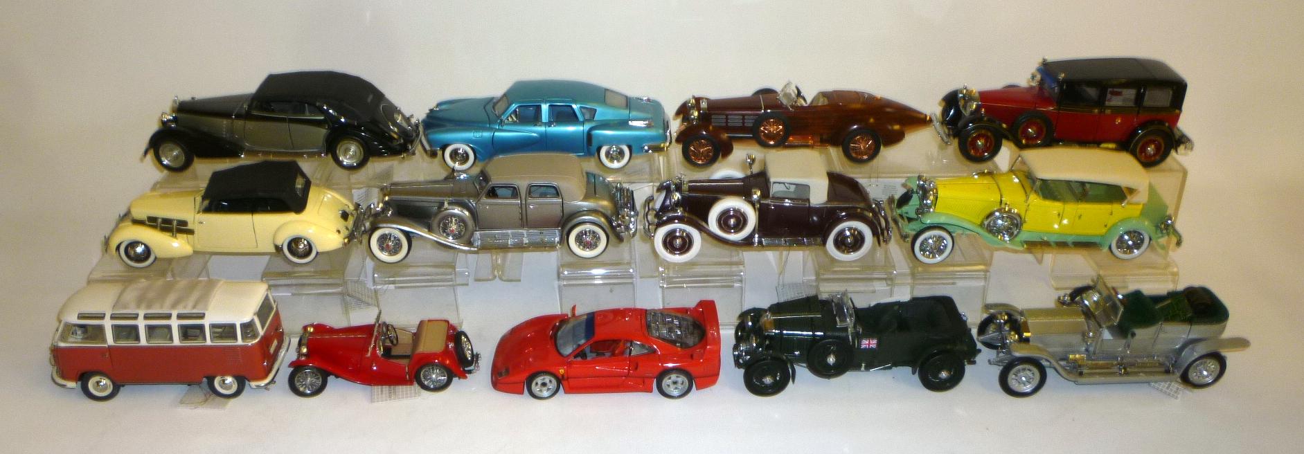 Thirteen Franklin Mint scale model vehicles Image