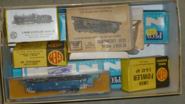 Nine N gauge locomotives comprising kit built 2 x Royal Scot Image