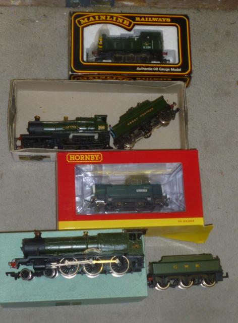 Four locomotives comprising Hornby Tarmac diesel shunter Image