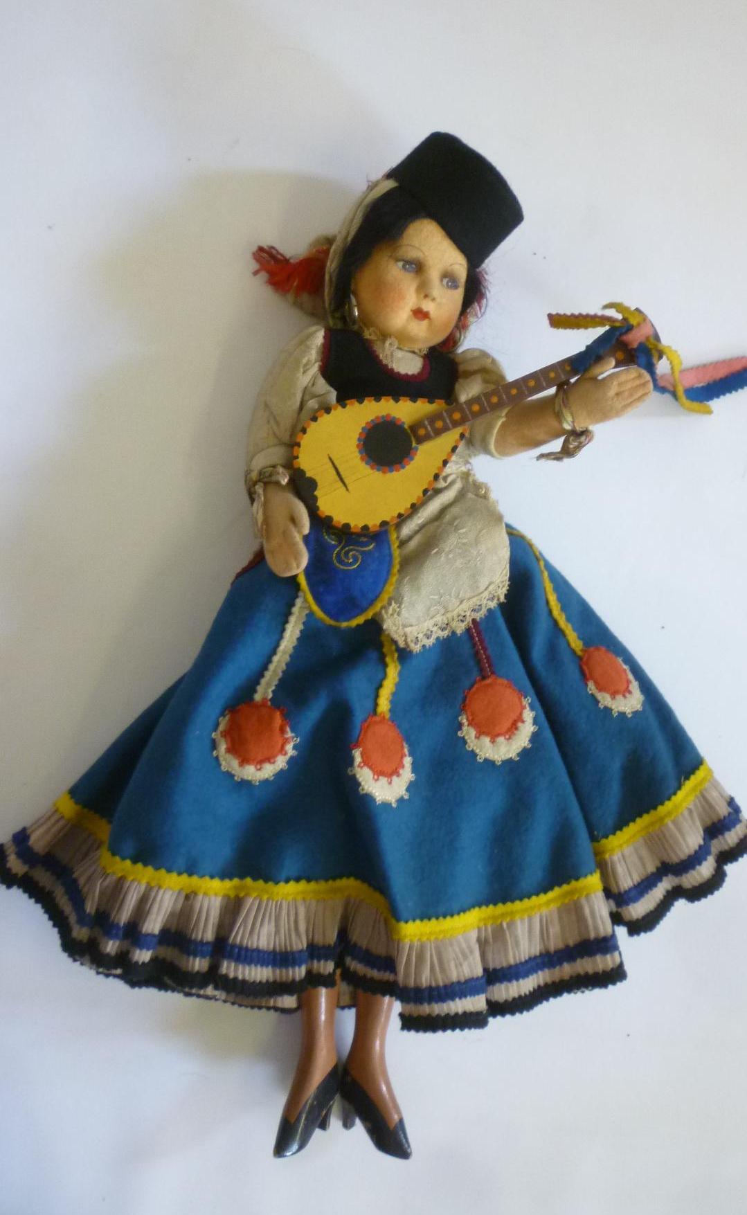 A "Meripose" felt girl doll by Holzer & CIA Image