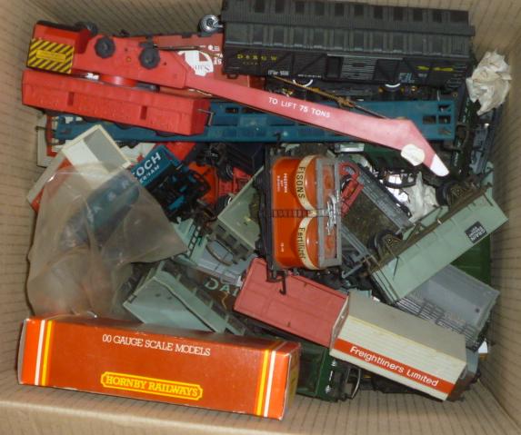 Playworn goods rolling stock by Hornby and others Image