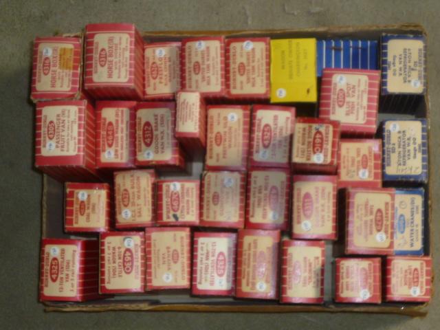 Twenty nine Hornby Super Detail goods wagons including brake van Image