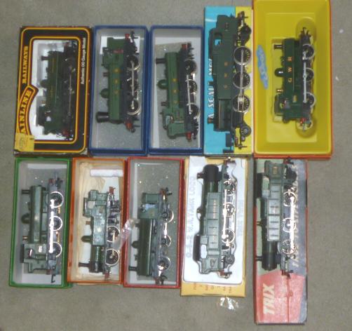 Ten G.W.R. tank locomotives including five pannier tanks Image