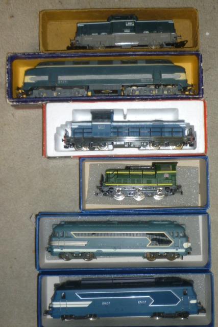 Six HO Scale diesel locomotives comprising S.N.C.F. Class 66 Image