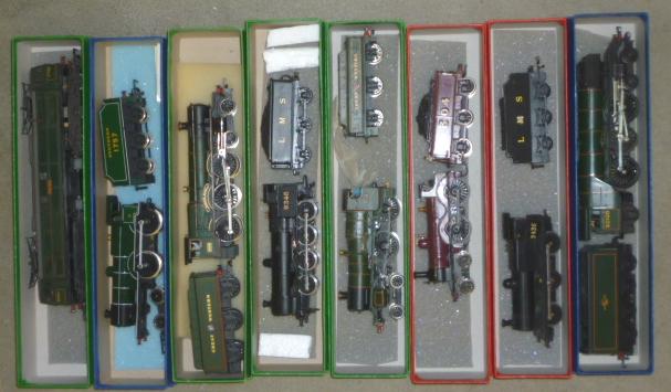 Eight steam locomotives comprising L.M.S. 3F Image