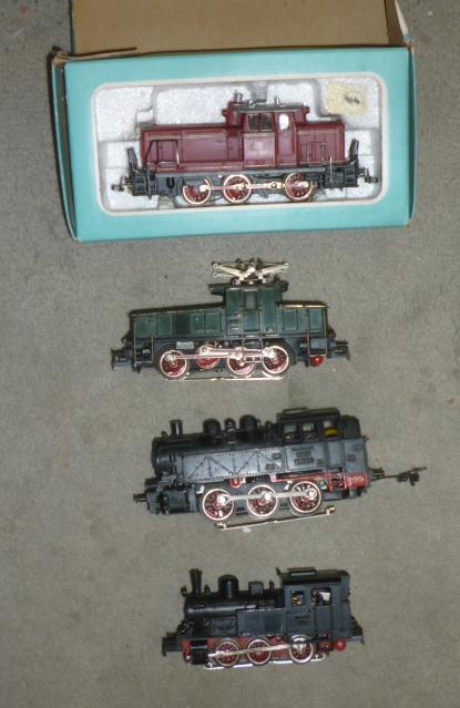 Four Marklin HO three rail locomotives comprising 0-6-0 E63 electric Image
