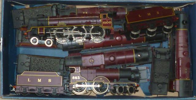Seven L.M.S. red tender locomotives including Hornby Duchess of Abercorn Image