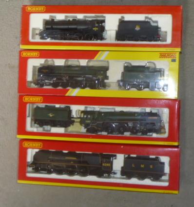 Four Hornby locomotives comprising B.R. 2-9-0 8F Image