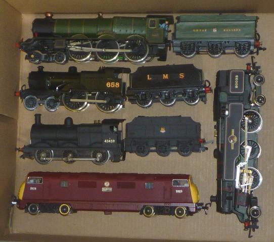 Five OO gauge locomotives comprising Wrenn 2-6-4 B.R. tank Image