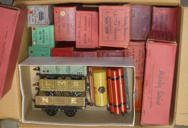 Eighteen Hornby goods trucks including snow plough Image