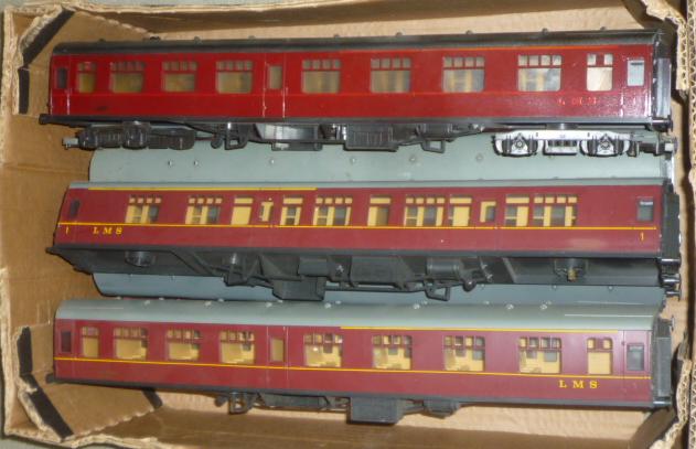 Seven Lima plastic L.M.S. coaches Image