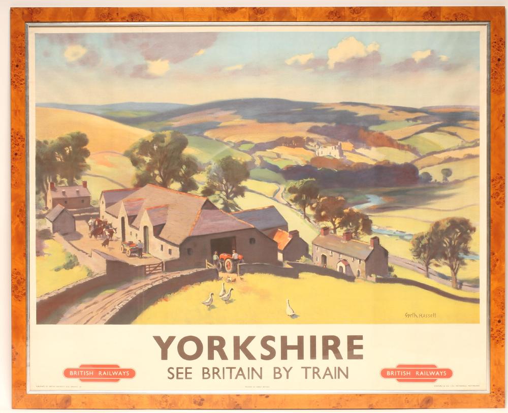 "Yorkshire See Britain by Train" British Railways poster Image