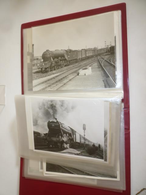 An album of fifty eight black and white photographs of L.N.E.R. and ex. L.N.E.R. steam locomotives Image