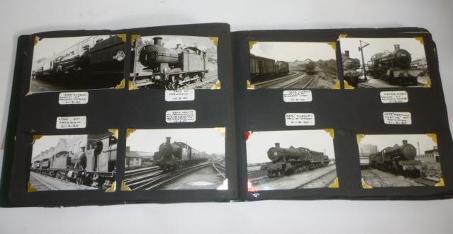 An album of 108 black and white photographs of B.R. locomotives Image