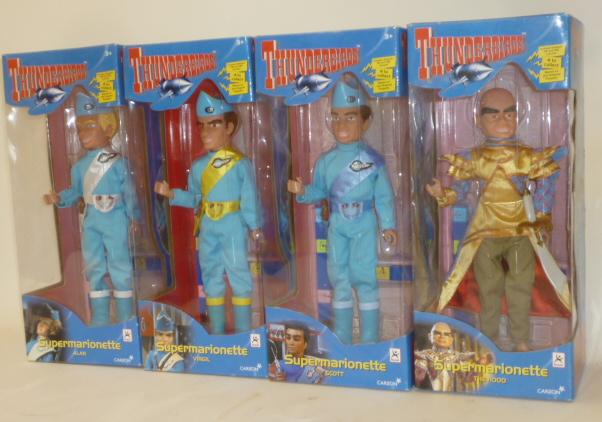 A set of four Thunderbirds Supermarionettes string puppets Image