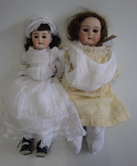 An Armand Marseille "Floradora" Bisque shoulder head doll Image