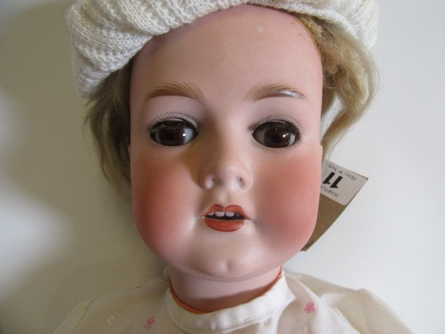 A Charles M. Bergmann Walterhausen bisque socket head doll Image