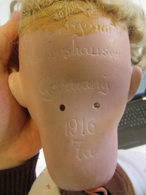 A Charles M. Bergmann Walterhausen bisque socket head doll Image