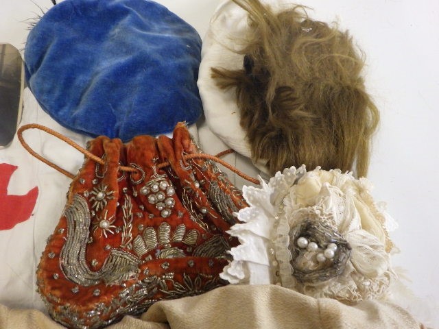 A large quantity of doll's clothing and accessories including antique pieces Image