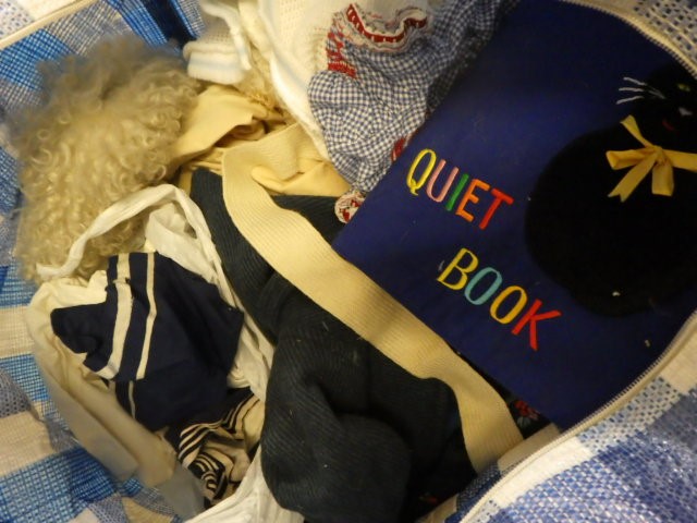 A large quantity of doll's clothing and accessories including antique pieces Image