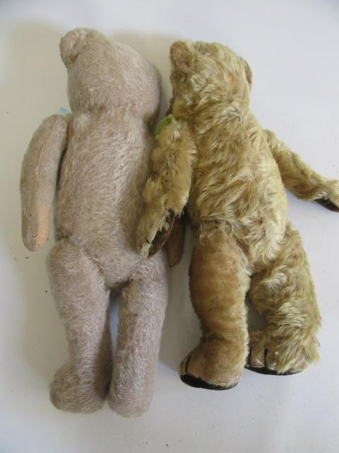 Two pre-war teddy bears Image