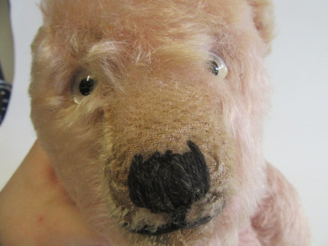 A rare pre-war pink Chiltern teddy Image