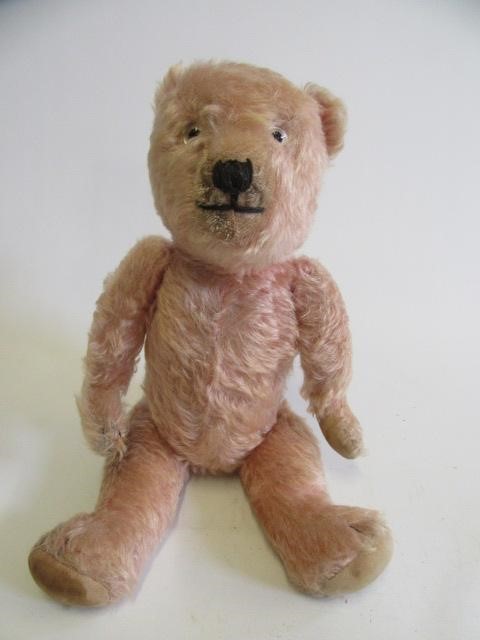 A rare pre-war pink Chiltern teddy Image