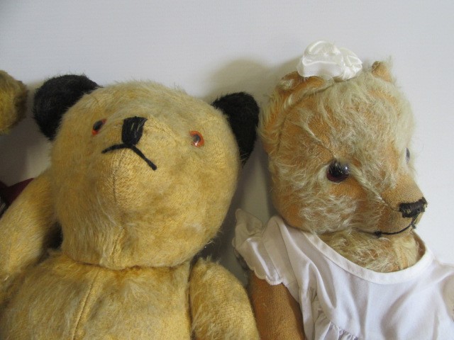 Four vintage bears Image