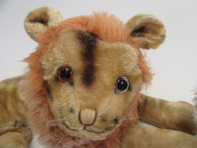 A Steiff grey long haired bear Image