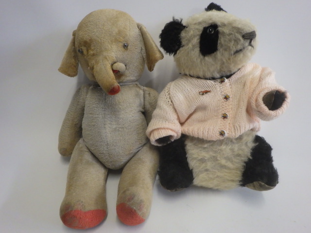 A vintage plush panda Image