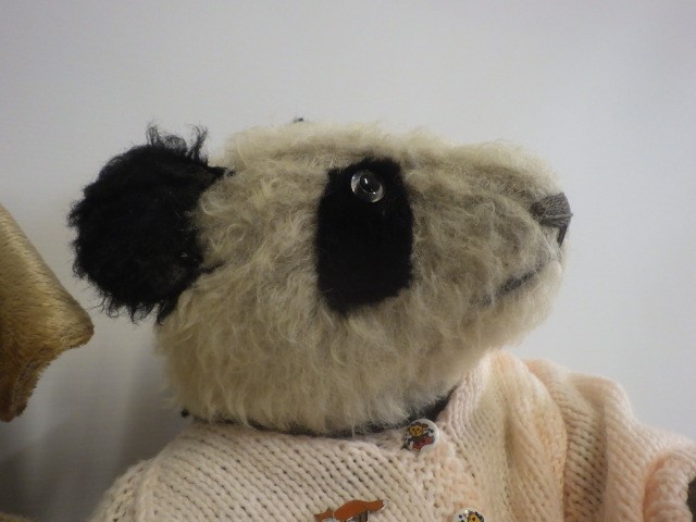 A vintage plush panda Image