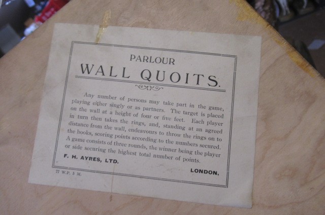 F.H. Ayres combination of parlour games in wooden box Image