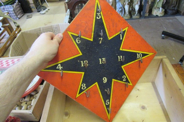 F.H. Ayres combination of parlour games in wooden box Image