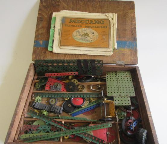A quantity of playworn Meccano parts Image