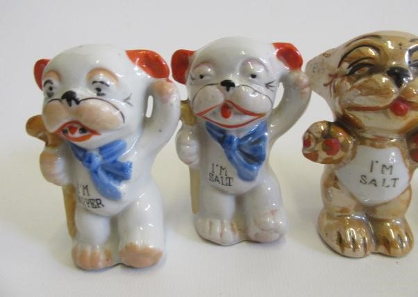 Two sets of Bonzo salt and peppers Image