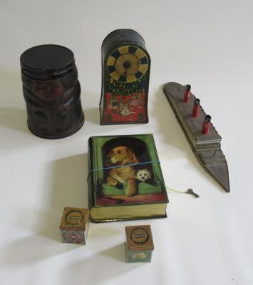 Advertising printed tins including Jacobs Biscuits Image