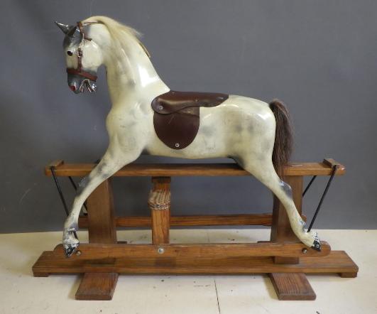 A Haddon Rockers dappled grey rocking horse Image
