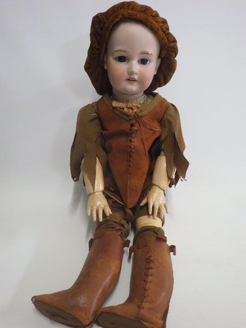A large Armand Marseille bisque socket head doll Image