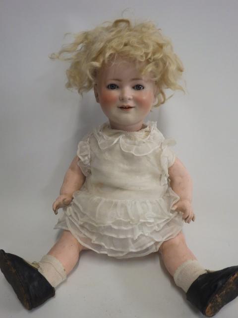 A Porzellanfabrik Burggrub Princess Elizabeth bisque socket head doll Image