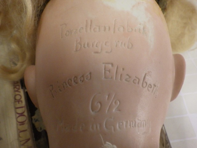 A Porzellanfabrik Burggrub Princess Elizabeth bisque socket head doll Image