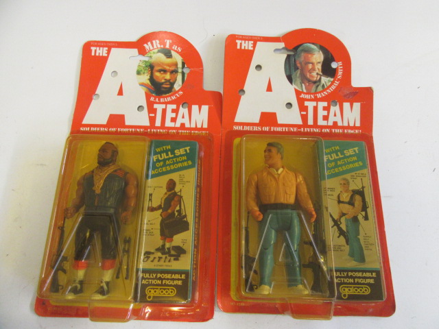 Two Galoob A Team figures John Hannibal Smith and Mr T Image