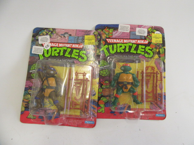 Playmates Ninja Turtles Michaelangelo and Donatello Image