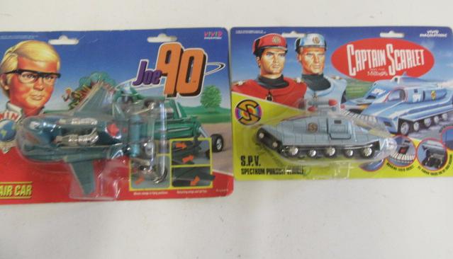 Vivid Captain Scarlet S.P.V. car and Joe 90 Jet Air Car Image
