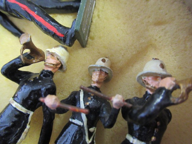 Solid cast copies of Britains Royal Marine Band Image