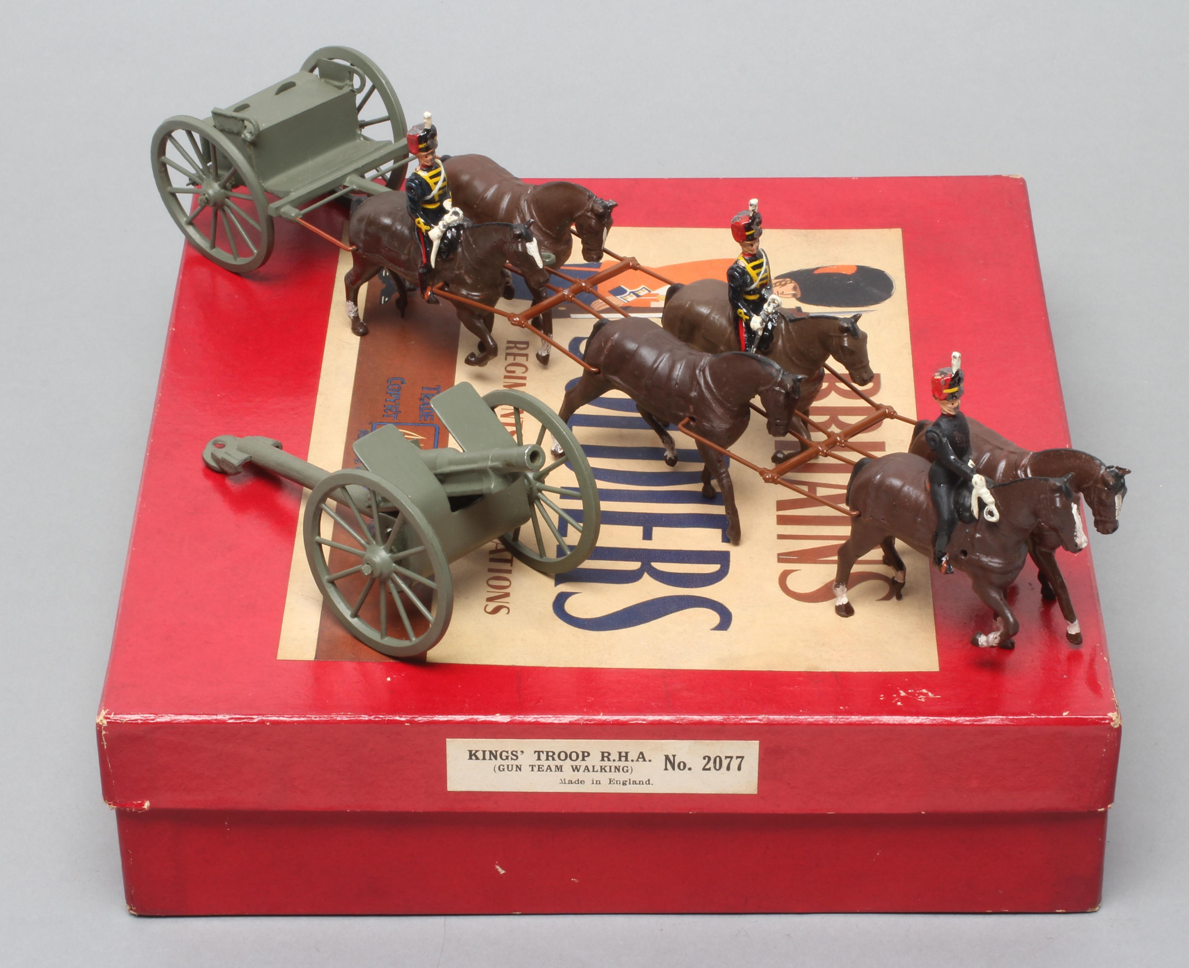 Britains No 2077 Kings Troop RHA Team walking Image