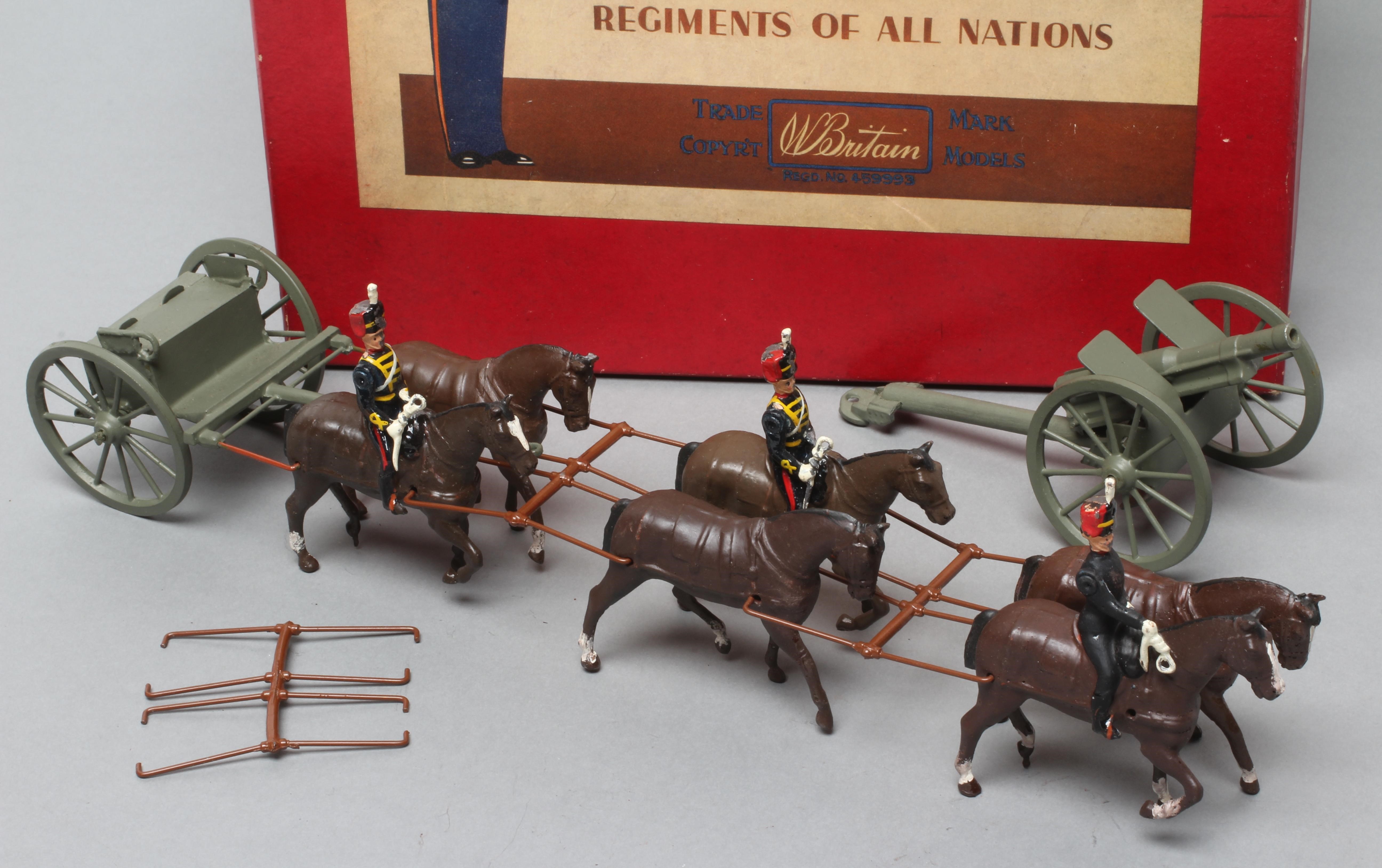 Britains No 2077 Kings Troop RHA Team walking Image