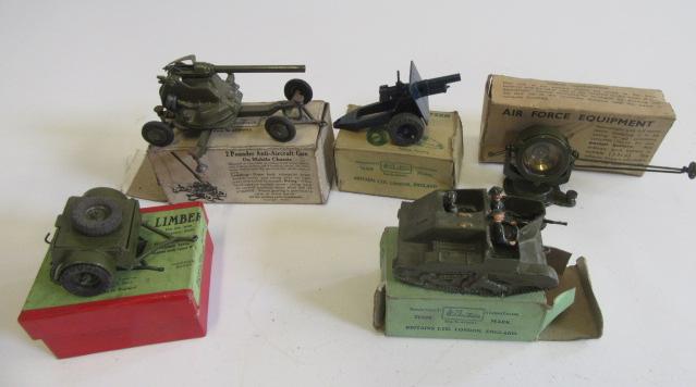 Britains military vehicles comprising RA Limber Image
