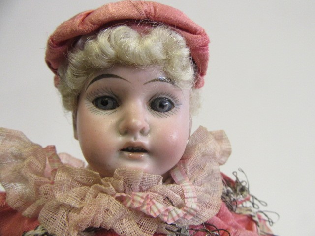 An Armand Marseille bisque shoulder head marotte doll Image