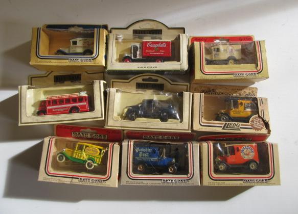 Nine Lledo Days Gone vans and bus Image